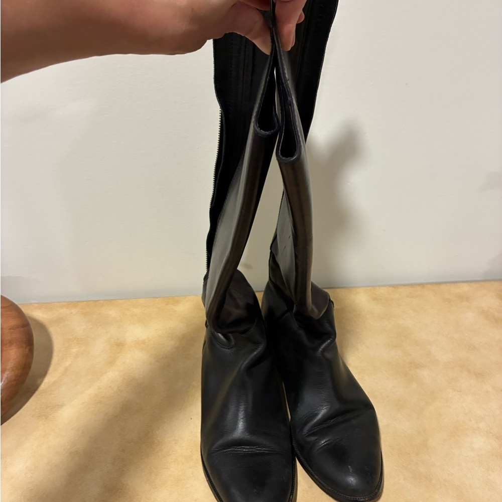 Cole Haan Black knee high Leather Boots